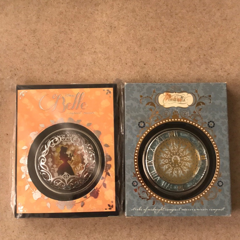 Disney Belle and Cinderella compact Mirrors